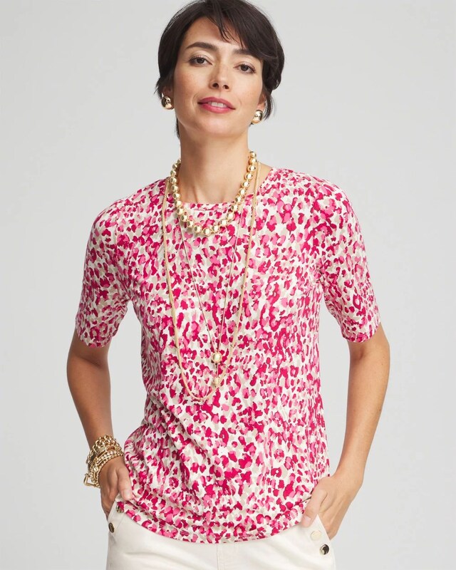 Touch of Cool Leopard Short Sleeve Tee